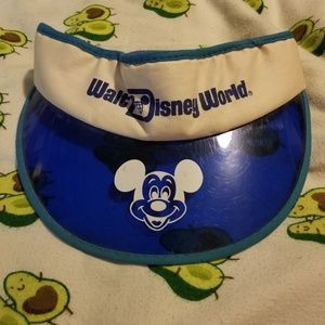 1980's Vintage Blue Walt Disney Visor